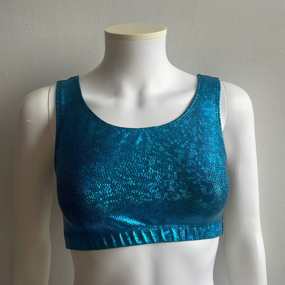 Alexandra Blue Sports Bra Medium .